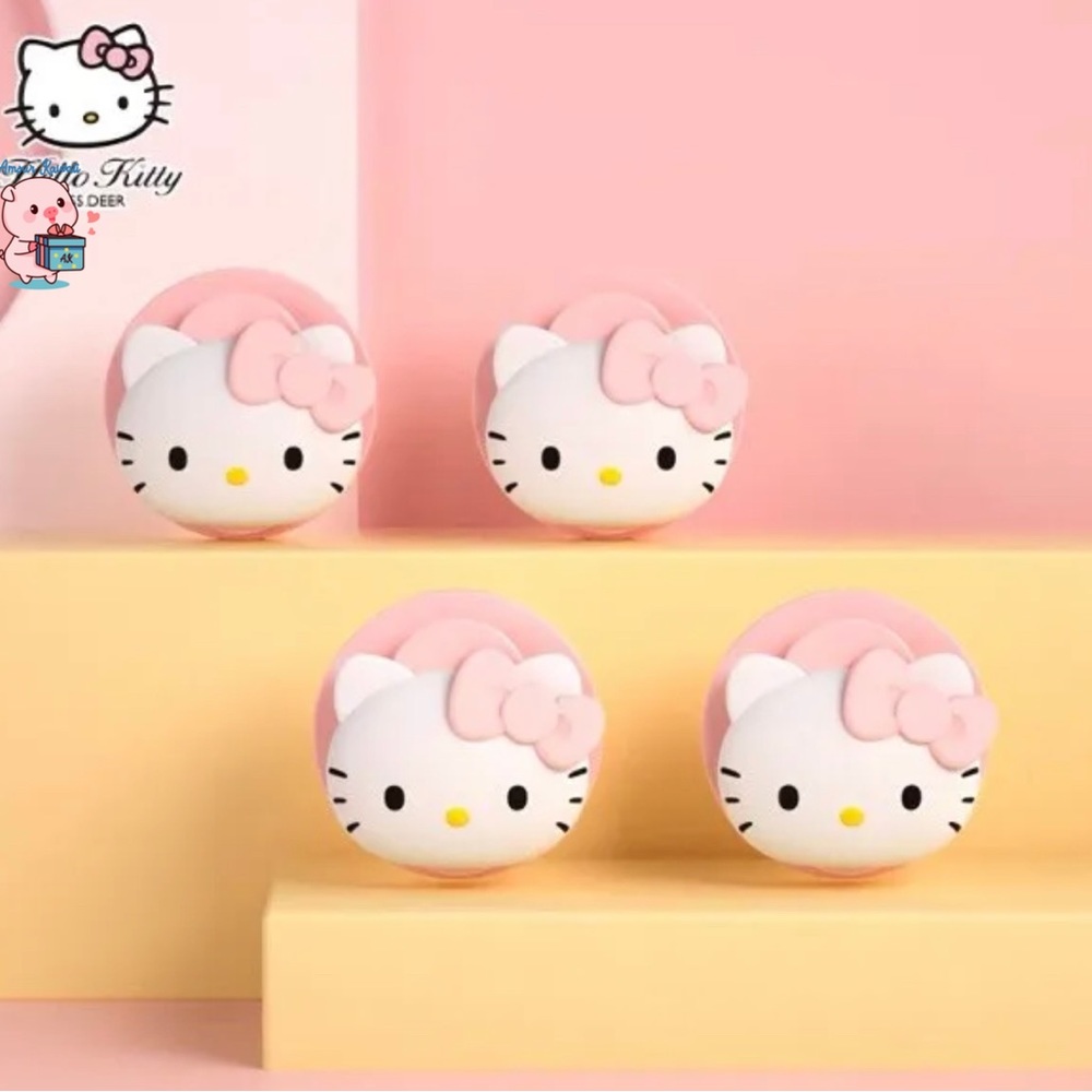 Sanrio Hello Kitty Pink Small adhesive hooks set 4
